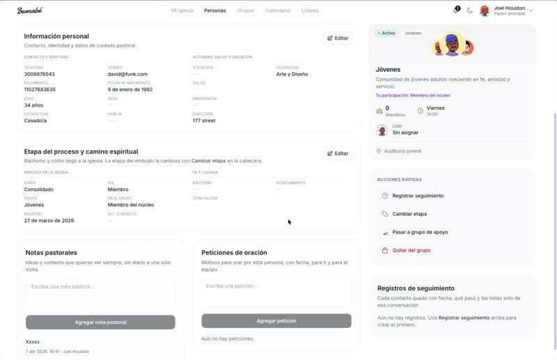 Vista previa: Asistencia y seguimiento